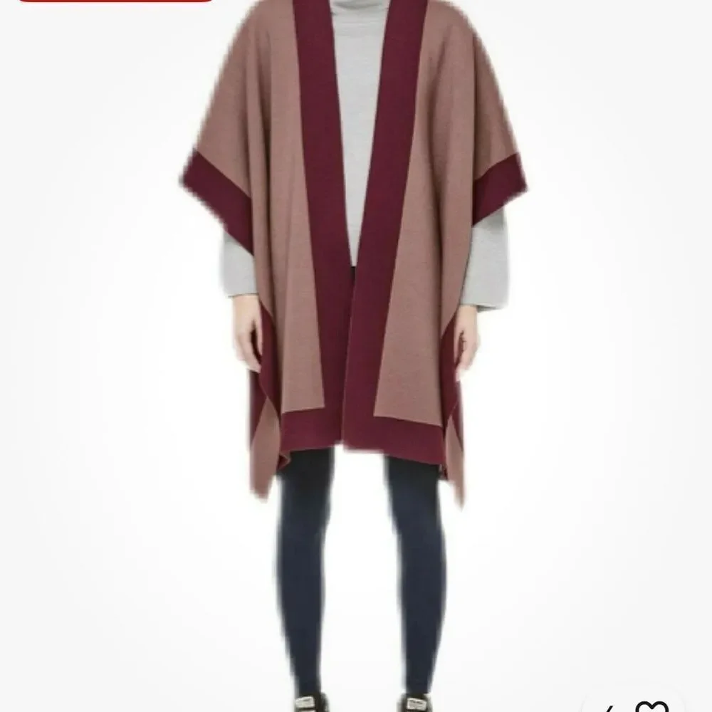 Lululemon Bundle Up Wrap shawl Merino wool in Spanish Oak Savanna
